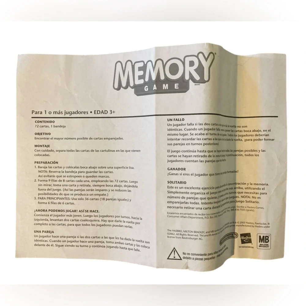Memory Game My Friends Tigger & Pooh Milton Bradley‎ Complete 72 Cards 2007